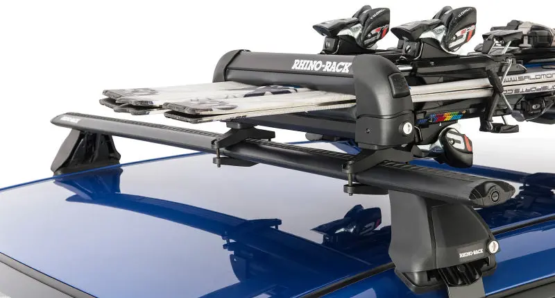 Rhino-Rack Universal Ski/Snowboard Carrier - Fits 3 Pairs Of Skis Or 2 Snowboards - Black 1