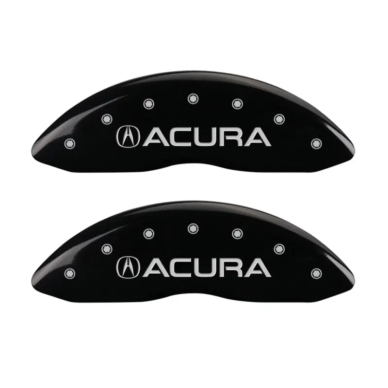 Mgp 4 Caliper Covers Engraved Front & Rear Acura Black Finish Silver Char 2017 Acura Rdx 1