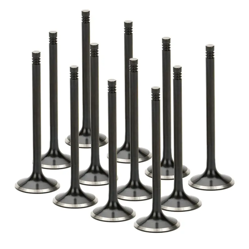 Supertech Black Nitride Exhaust Valves — 12-Piece Set For Audi/Vw 1.8T 5V Engines 1
