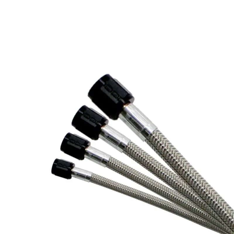 Nitrous Express 3An Stainless Steel Braided Hose — 30-Inch Length, Black Outer Braid 1