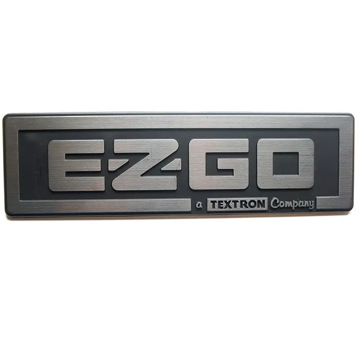 Silver/Black Name Plate Emblem For Ezgo Golf Carts 1988-2013 1