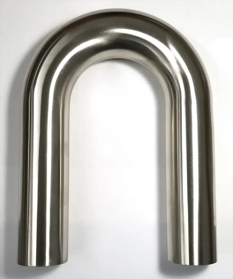 Stainless Bros Mandrel-Bent 180-Degree Exhaust Elbow – 2.5-Inch Diameter, 1.5D Bend Radius, 6-Inch Legs 1