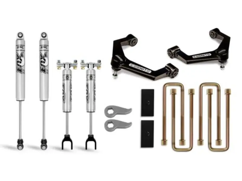 Cognito 20-24 Chevy Silv/Sierra 2500/3500Hd 2/4Wd 3In Perf Ball Joint Lvl Lift Kit W/ Fox Ps 2.0 Ifp 1