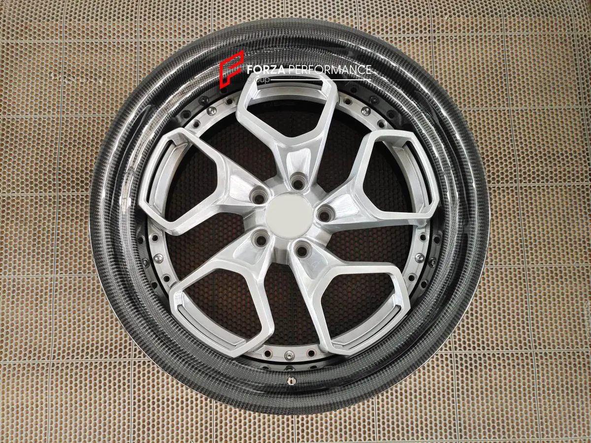 3-Piece Forged Wheels With Carbon Barrel For All Models 1