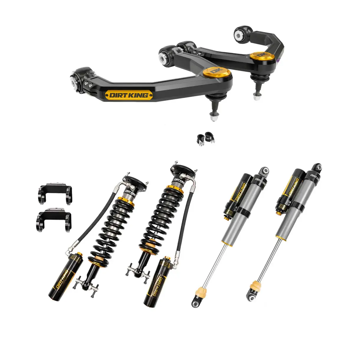 19-26 Gm 1500 Dirt King Stage 3 Mid Travel Kit With Dirt King 2.5 Dca Shocks 1
