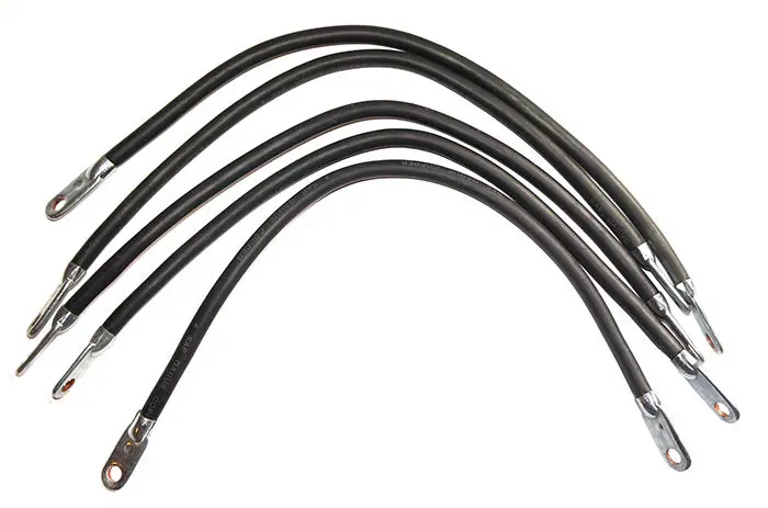 Golf Cart 16" Battery Cable Set (5) - Club Car Ds 1995+ 1
