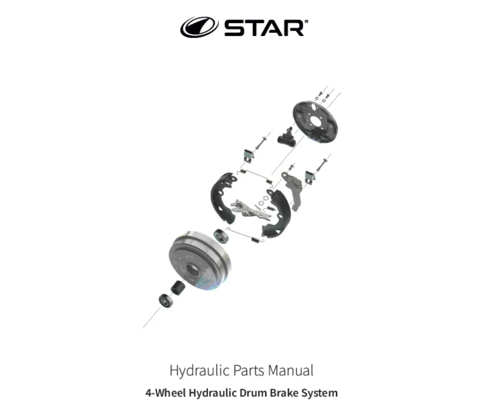 2023 Star Ev Hydraulic Brake Parts Manual 1