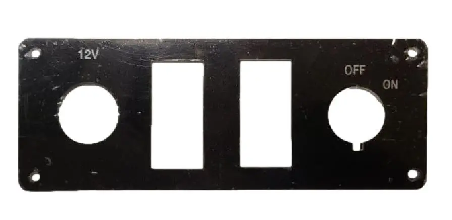 Golf Cart Instrument Panel Plate- Key Switch Plate 1