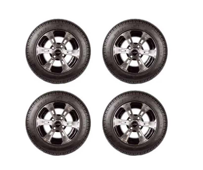 Golf Cart 12" Colossus Wheels With 215/50-12 Tires- Set Of 4 1