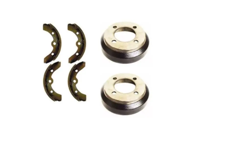 Rear Brake Shoes & Drums Set For Club Car Precedent Golf Carts 2004+ 1