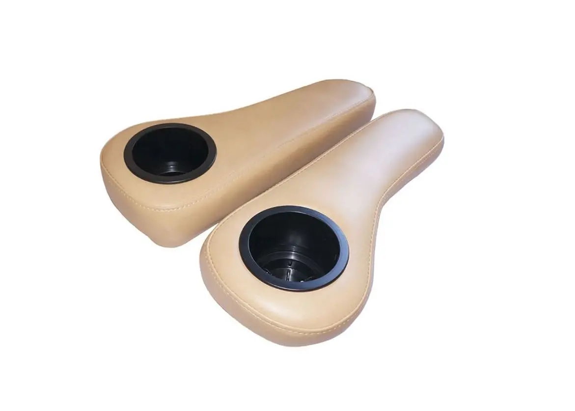 Rear Seat Arm Rests- Beige For Ezgo, Club Car & Yamaha Golf Carts 1