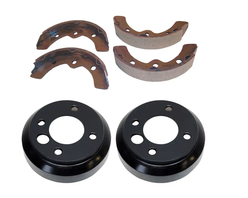 Rear Brake Shoes & Drums Set For Club Car Ds Golf Carts 1981-1994 1