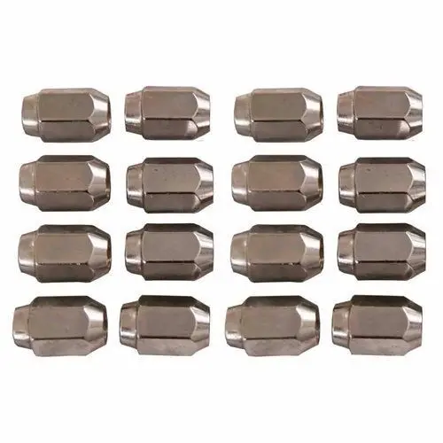 Chrome Metric Lug Nut Set (16) For Star And Yamaha Golf Carts 1