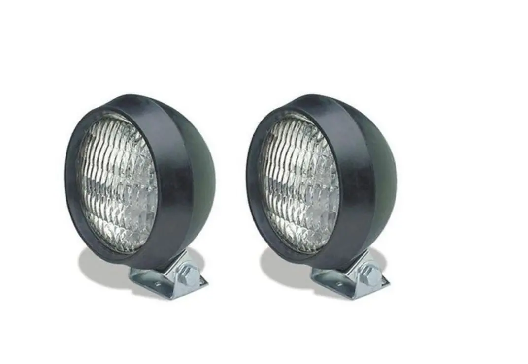 Universal 4" Round Halogen Utility Golf Cart/Tractor Truck Work Lamp Set 1