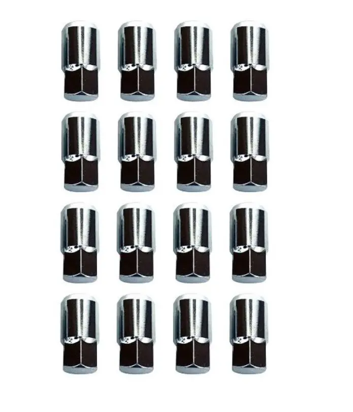 Chrome Long Lug Nut Set (16) For Ezgo And Club Car Golf Carts 1