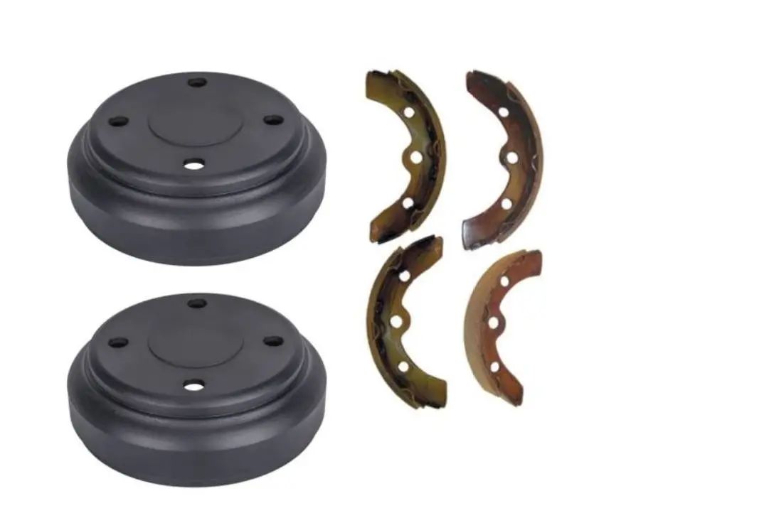 Rear Brake Shoes & Drums Set For Club Car Ds And Precedent Golf Carts 1995+ 1