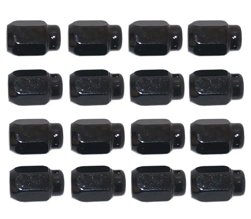 Black Standard Lug Nut Set (16) For Club Car And Ezgo Golf Carts 1