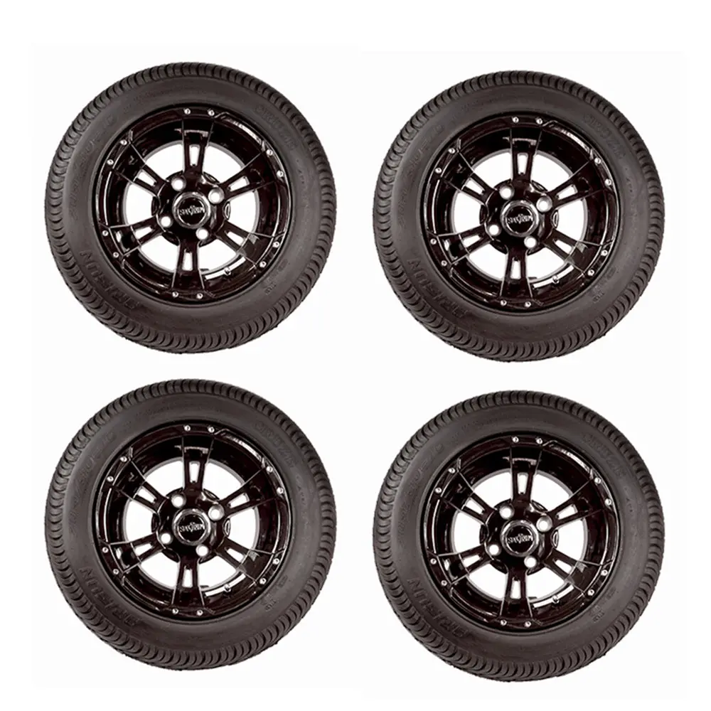 10" Werewolf Wheels And 205/50-10 Lopro Tires For Golf Carts (Set Of 4) 1