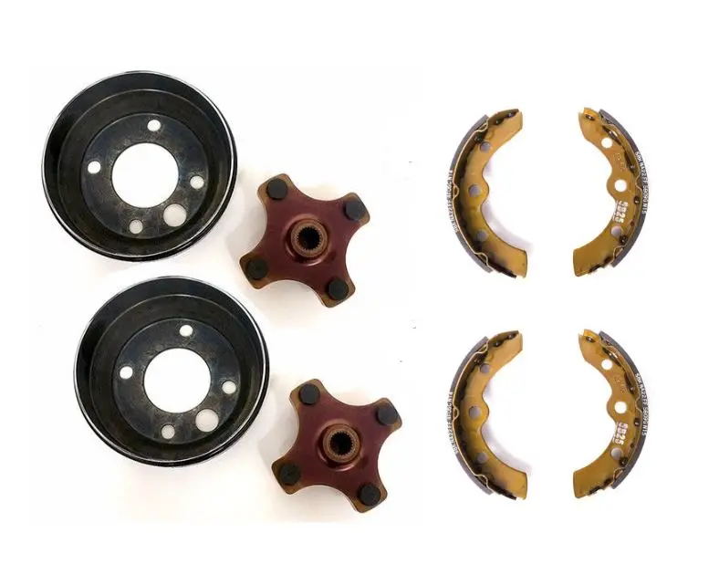 Heavy Duty Brake Drum & Brake Shoes Set For Ezgo Txt Electric Golf Carts 1986+ 1