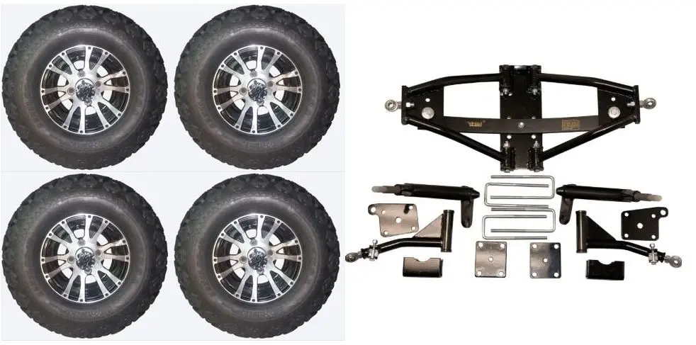 Lift Kit Combo For Club Car Precedent Golf Carts With 10" Wolverine 1