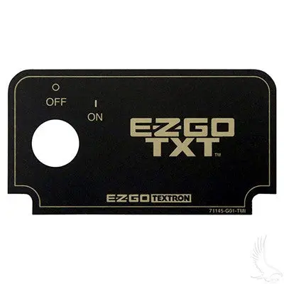 Key Switch Decal For Ezgo Txt & Medalist Golf Carts 1