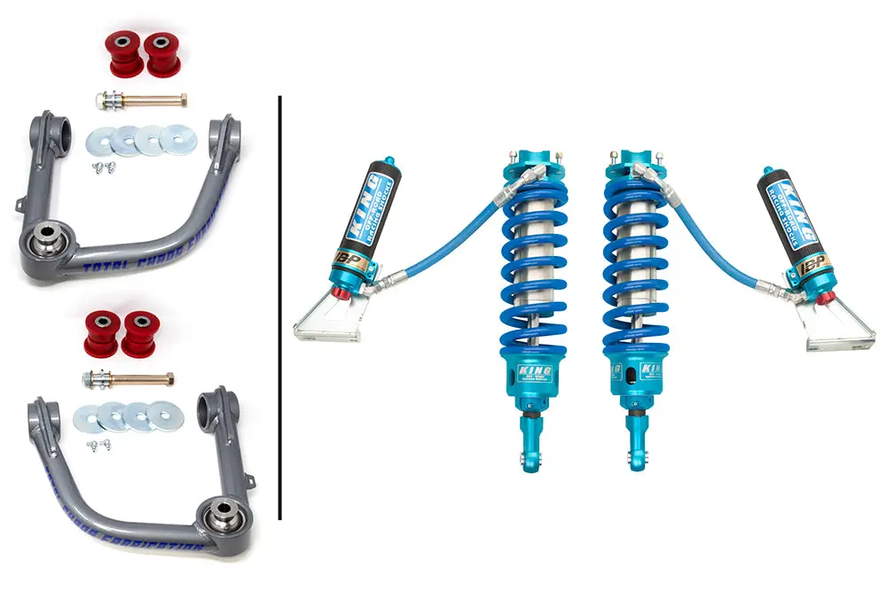03-09 Lexus Gx470 Lift Kit With King 3.0 Adjustable Front Shocks 1