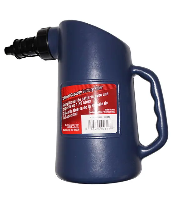 2 Quart Capacity Golf Cart Battery Filler Bottle 1