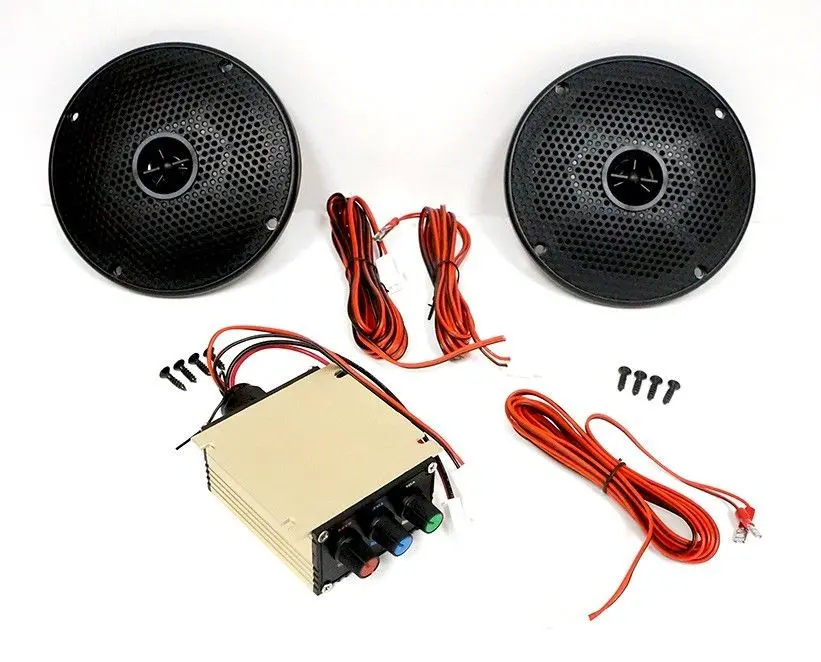 Golf Cart Mp3/Bluetooth Player Speaker Kit 1