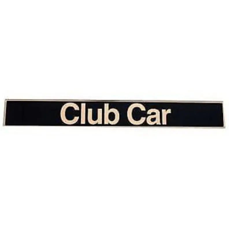 Name Plate Emblem- Black/Gold For Club Car Precedent Golf Carts 1