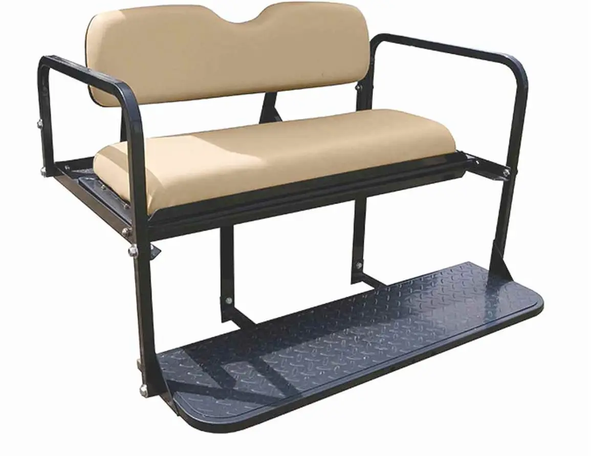 Rear Seat Kit- Tan For Club Car Ds Golf Carts 1982+ 1