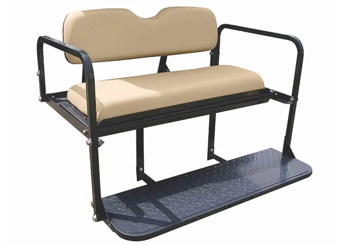 Rear Seat Kit- Tan For Ezgo Txt Golf Carts 1995+ 1