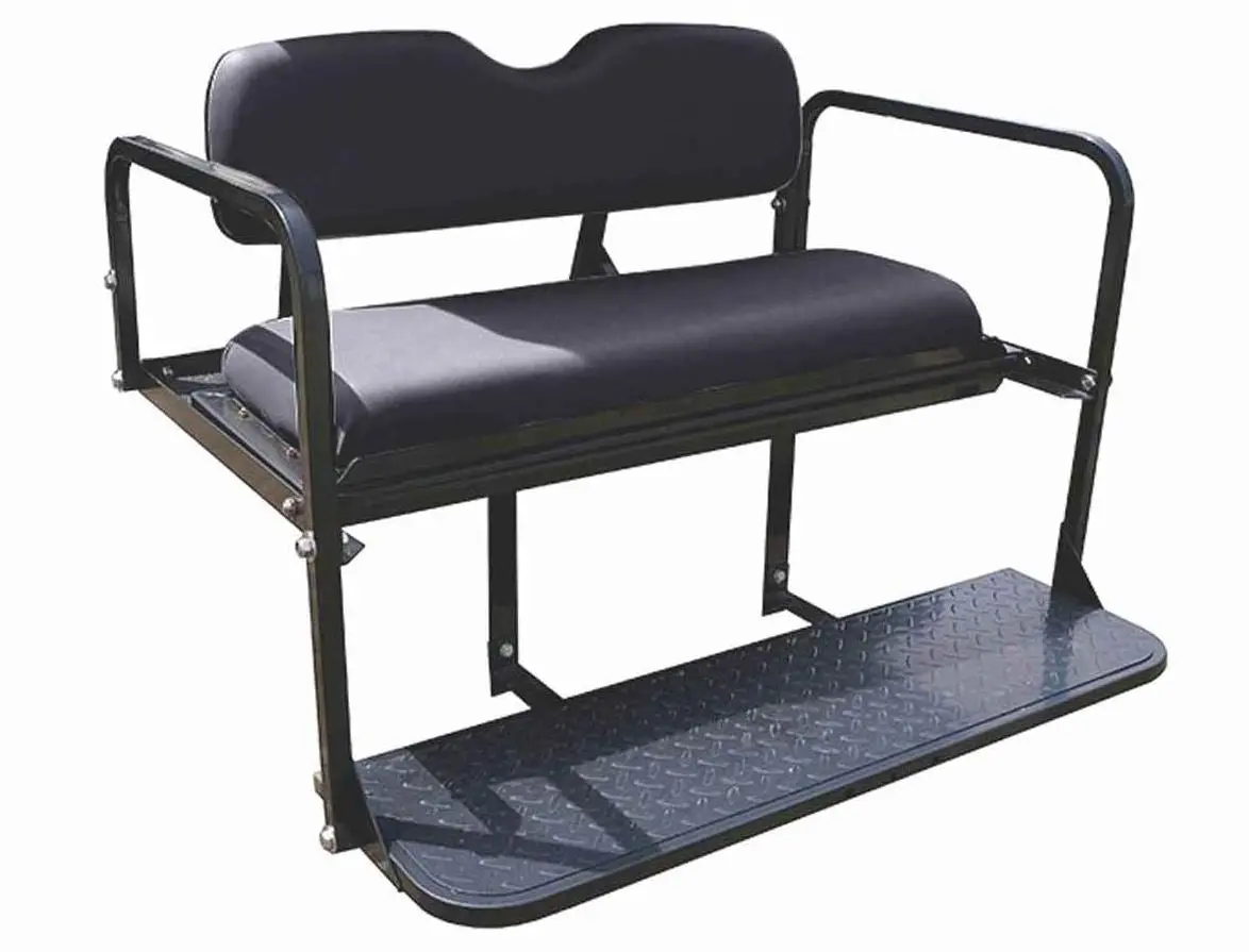 Rear Seat Kit- Black For Ezgo Rxv Golf Carts 2008-2015 1