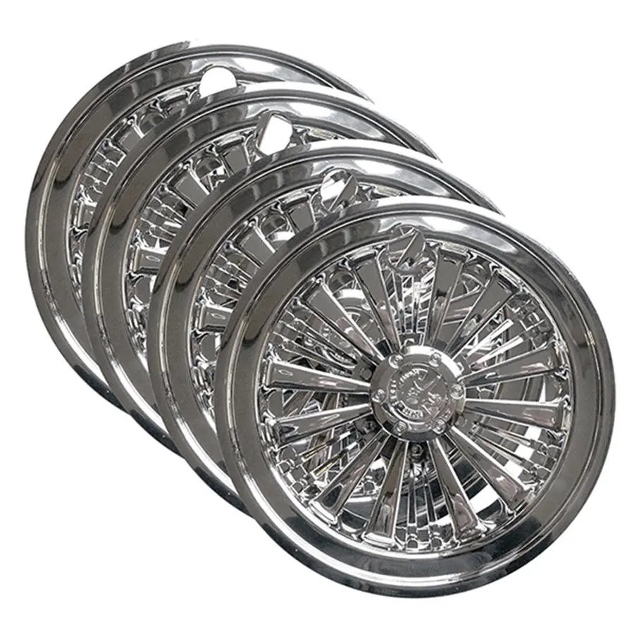 10" Chrome Wheel Cover Set For Club Car, Ezgo & Yamaha Golf Carts 1