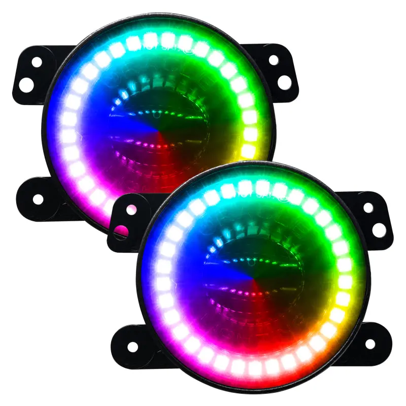 Oracle Jeep Wrangler Jk/Jl/Jt High Performance W Led Fog Lights - Colorshift W/O Controller 1