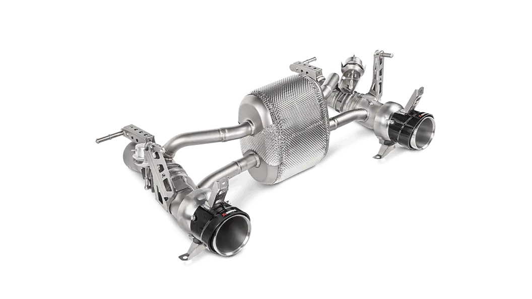 Akrapovic Slip-On Line (Titanium)  Carbon Tips For 2016-20 Ferrari 488 Gtb/488 Spider 1