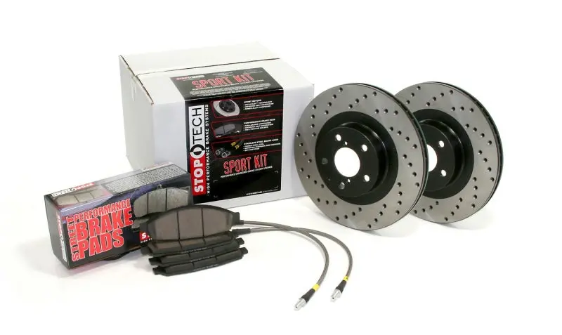 Stoptech Front Drilled Performance Brake Kit For 2006–2012 Audi A3 1