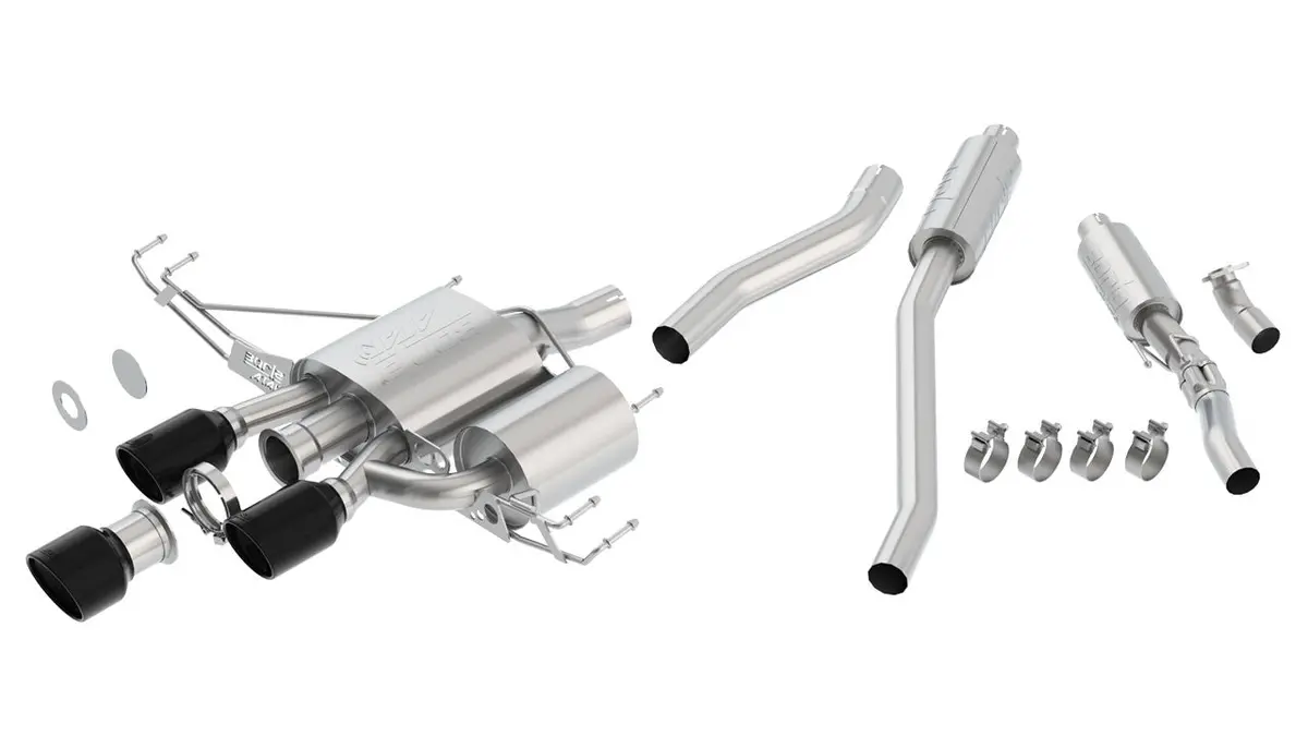 Borla Atak Cat-Back Exhaust System – Ceramic Black Tips For 2017–2021 Honda Civic Type R (Fk8) 1