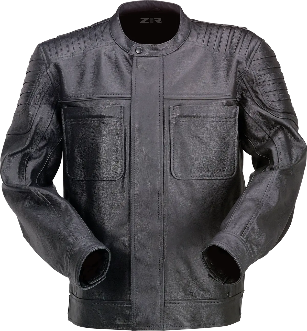 Z1R Widower Premium Leather Motorcycle Jacket – Black, Size 3Xl (Model 2810-3974) 1