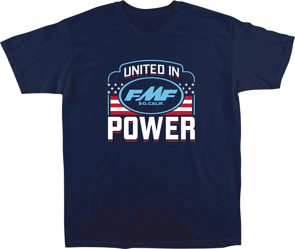 Fmf United In Power Navy T-Shirt – Size 2Xl (Model Sp23118910Nvy2X) 1