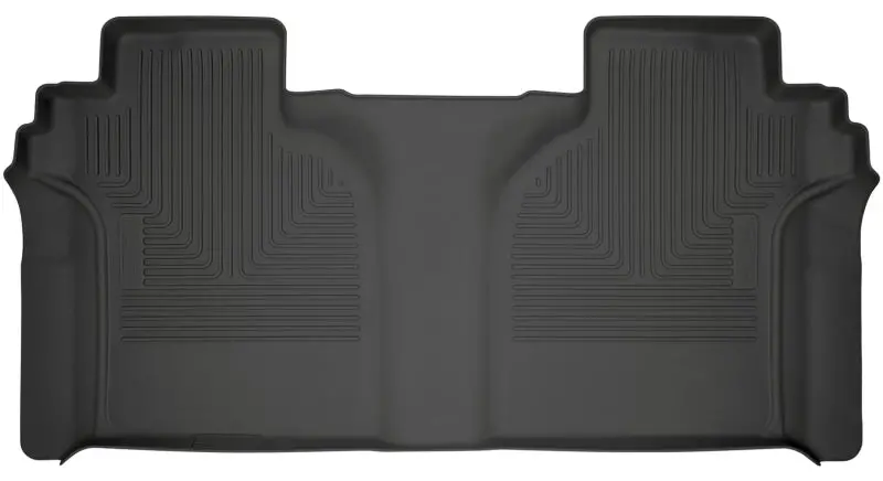 Husky Liners Weatherbeater Floor Mats – 2Nd Row, Black, For 2019 Chevrolet Silverado 1500 Crew Cab 1