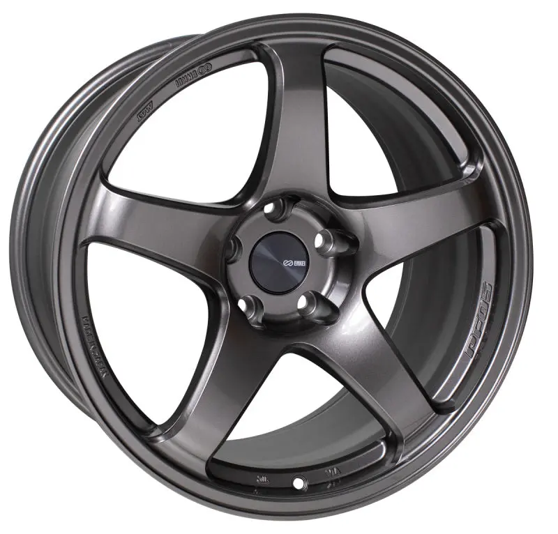 Enkei Pf05 18X9.5 Inch Alloy Wheel – 5X114.3 Bolt Pattern, 38Mm Offset, 75Mm Hub Bore, Dark Silver Finish 1