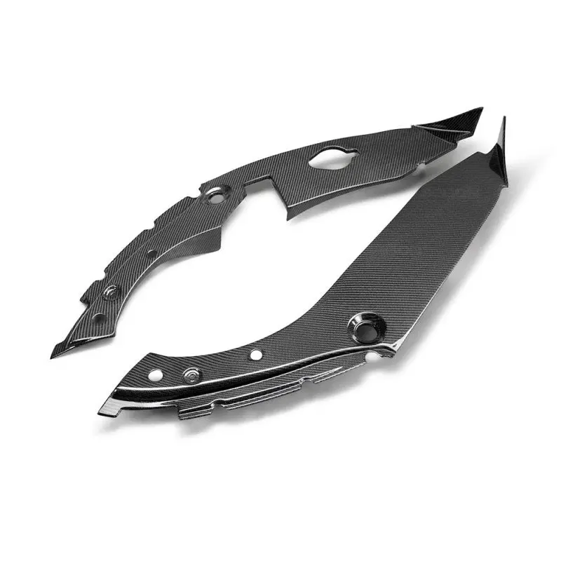 Seibon Carbon Fiber Inner Hood Wing Trims For 2017+ Honda Civic Type R 1