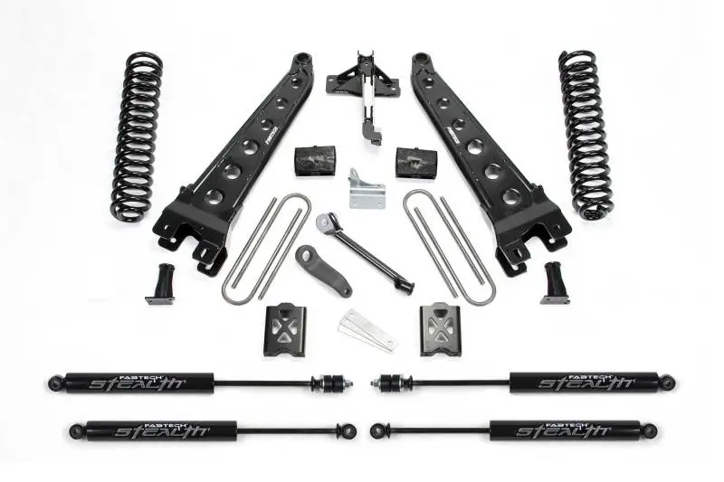 Fabtech 05-07 Ford F250 4Wd W/O Overload 6In Radius Arm System W/Stealth Shocks 1