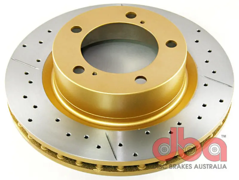 Dba Drilled & Slotted Front Brake Rotors – Street Series For 2007+ Toyota Land Cruiser 200 Series 1