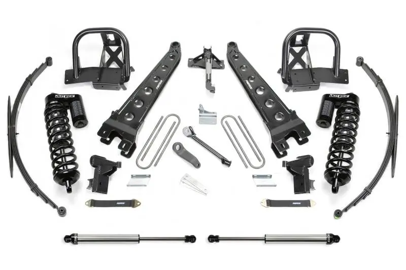 Fabtech 08-10 Ford F250/350 4Wd 8In Radius Arm System W/Dl 4.0 Coilovers & Rear Dl Shocks 1