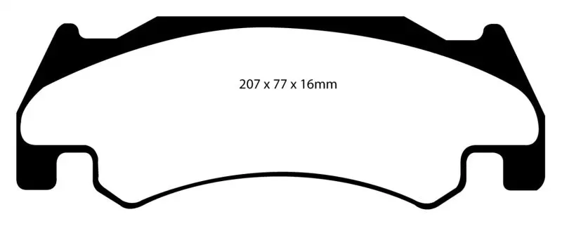 Ebc Yellowstuff High-Performance Front Brake Pads For 2005–2006 Dodge Ram Srt-10 1