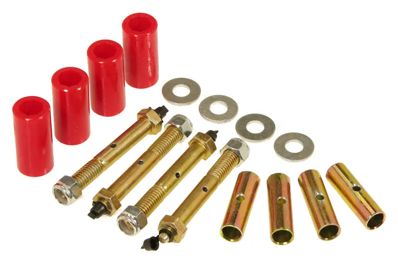 Prothane Red Polyurethane Spring Eye Bushings – Front & Rear, Fit 1955–1975 Jeep Cj5/Cj7 1
