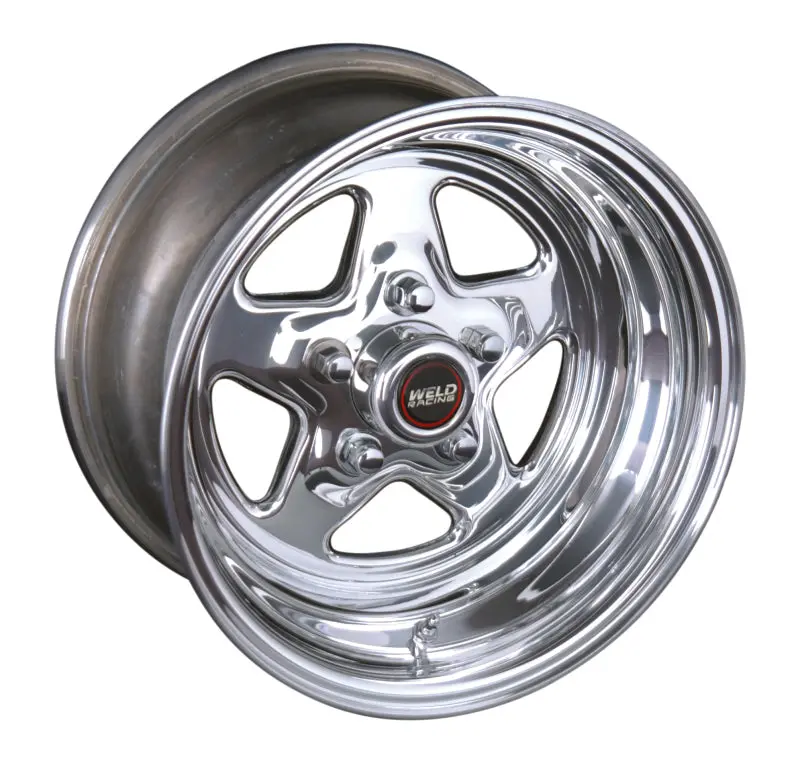 Weld Prostar 15X8 Inch Non-Beadlock Racing Wheel – 5X4.75 Bolt Pattern, 4.5-Inch Backspace, Polished Finish 1