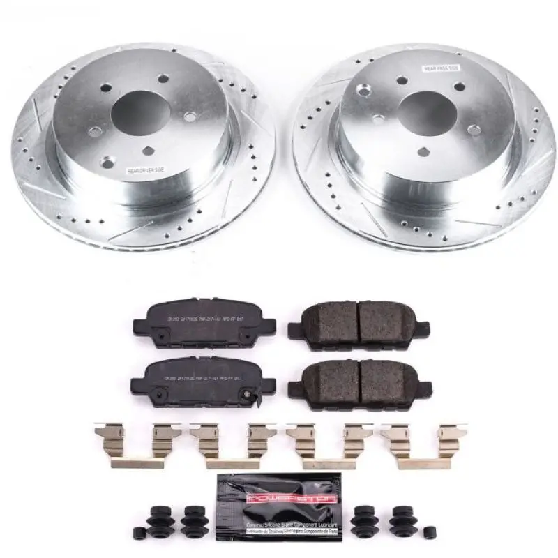 Power Stop 18-19 Infiniti Q50 Rear Z23 Evolution Sport Brake Kit 1