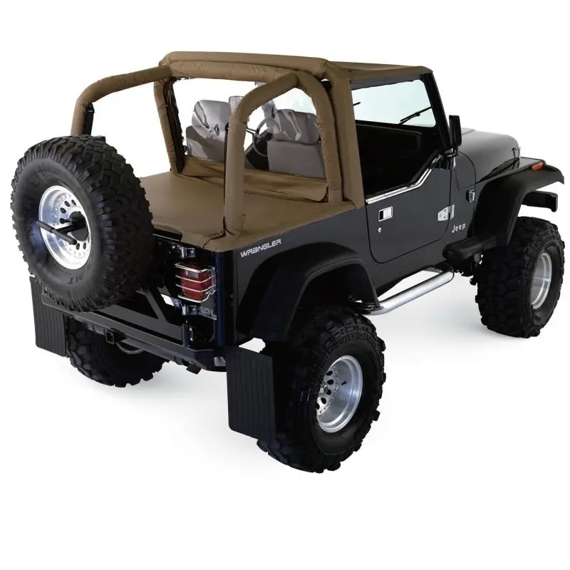 Rampage Roll Bar Padding And Cover Kit For 1997–2002 Jeep Wrangler Tj – Black Denim Finish 1